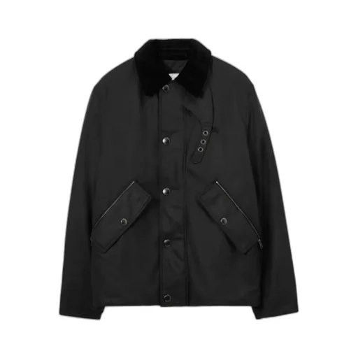 Burberry Equestrian Knight Long Sleeved Buttoned Jacket