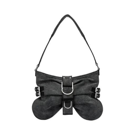 Small Butterfly Leather Shoulder Bag