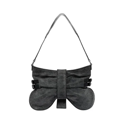 Small Butterfly Leather Shoulder Bag