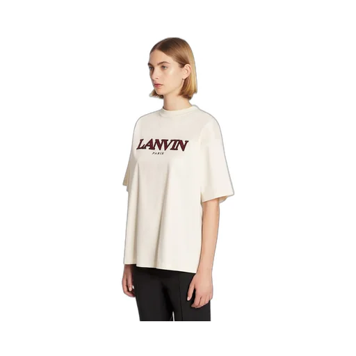 Lanvin Logo Embroidered Crewneck T-Shirt