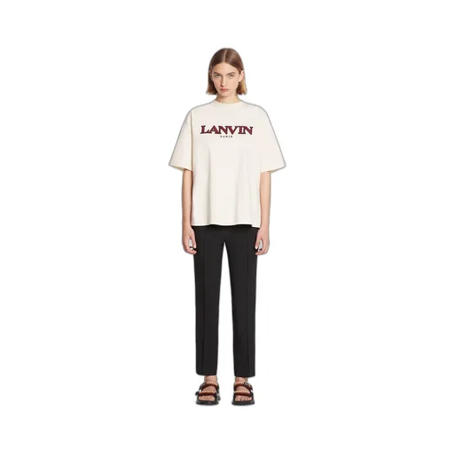 Lanvin Logo Embroidered Crewneck T-Shirt