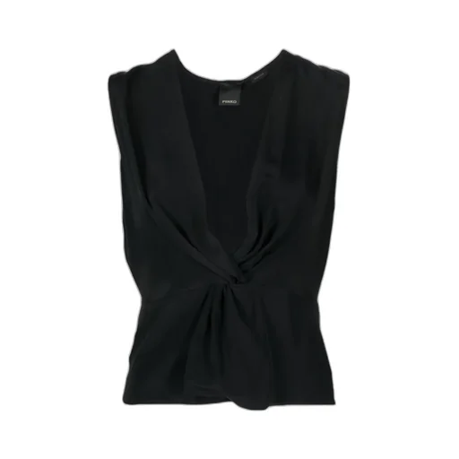 Pinko V-Neck Crepe Top
