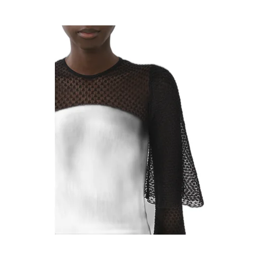 Round Neck Lace Sweater