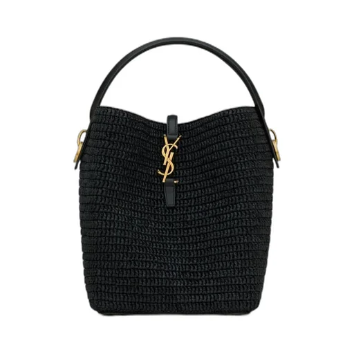 Saint Laurent Le 37 Logo Plaque Bucket Bag