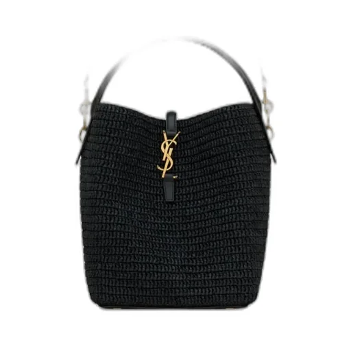 Saint Laurent Le 37 Logo Plaque Bucket Bag