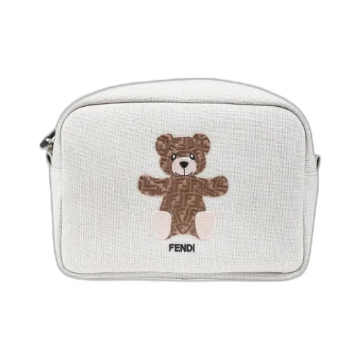 Fendi Kids Bear Embroidered Toiletry Case