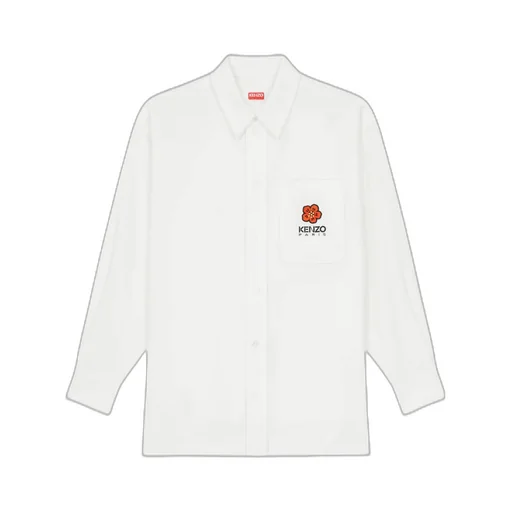 Kenzo Boke Flower Embroidered Buttoned Shirt