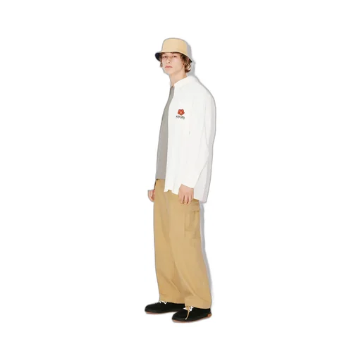 Kenzo Boke Flower Embroidered Buttoned Shirt