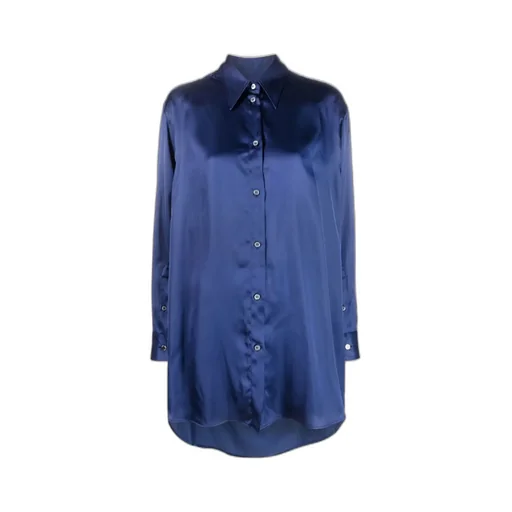Mm6 Maison Margiela Cut-Out Detailed Satin Shirt