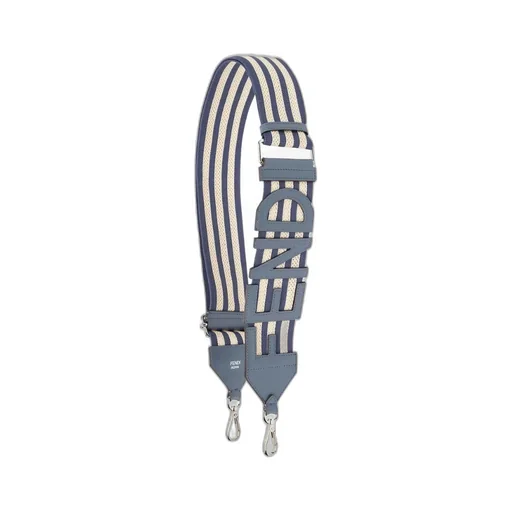 Blue Macramé Ribbon Shoulder Strap