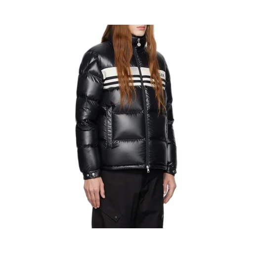 Moncler Logo Embroidered Zip-Up Puffer Jacket