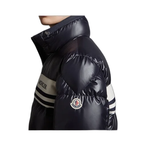 Moncler Logo Embroidered Zip-Up Puffer Jacket