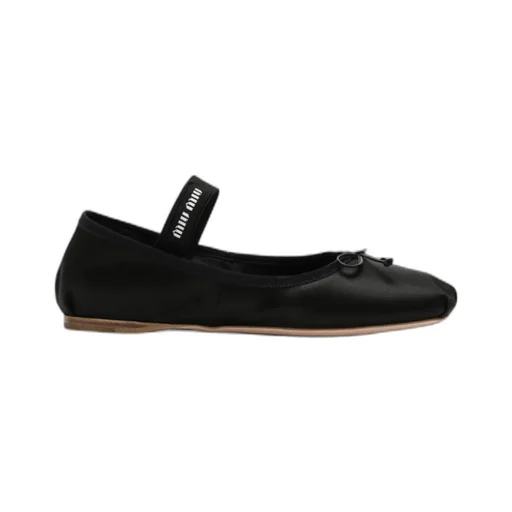 Round Head Logo Ballet Shoes
