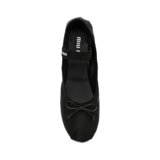 Round Head Logo Ballet Shoes