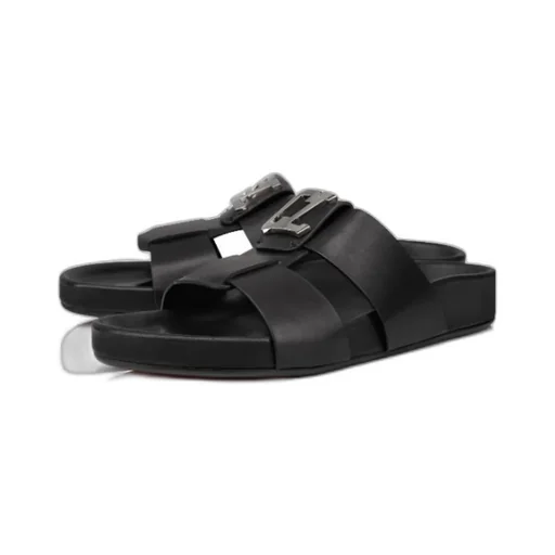 Christian Louboutin Dhabubizz Logo Plaque Sandals