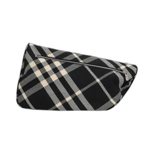 Burberry Shield Check-Jacquard Messenger Bag