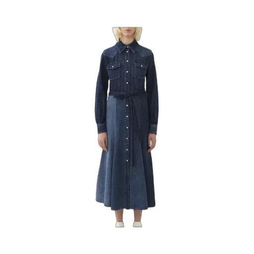 Belted Denim Shirtdress