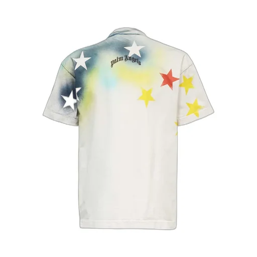 Palm Angels Sprayed Stars Crewneck T-Shirt