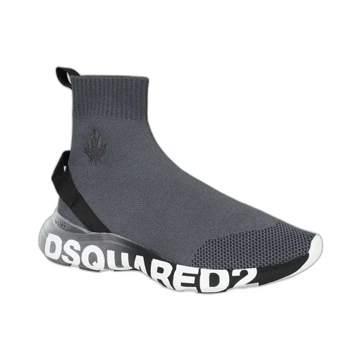 Dsquared2 Logo Printed Almond Toe Sneakers