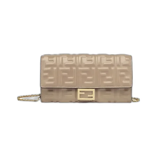 Fendi Ff Motif Baguette Continental Chain-Linked Wallet