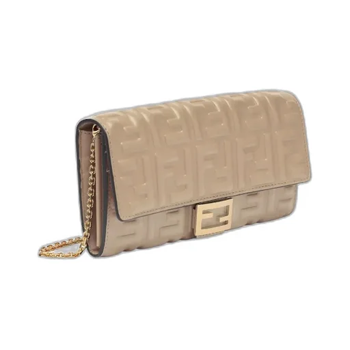 Fendi Ff Motif Baguette Continental Chain-Linked Wallet