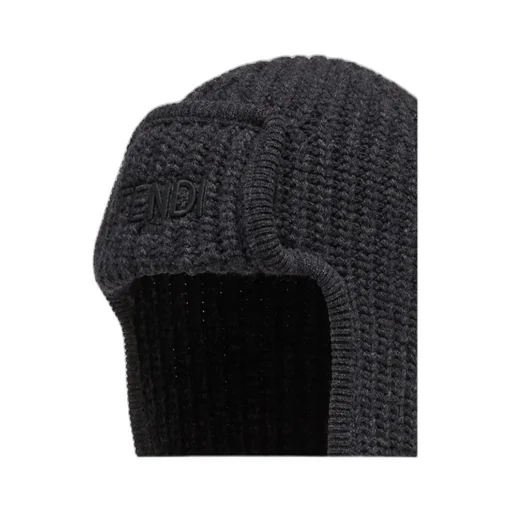 Fendi Ribbed Beanie Hat