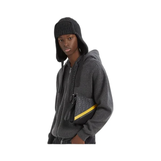 Fendi Ribbed Beanie Hat