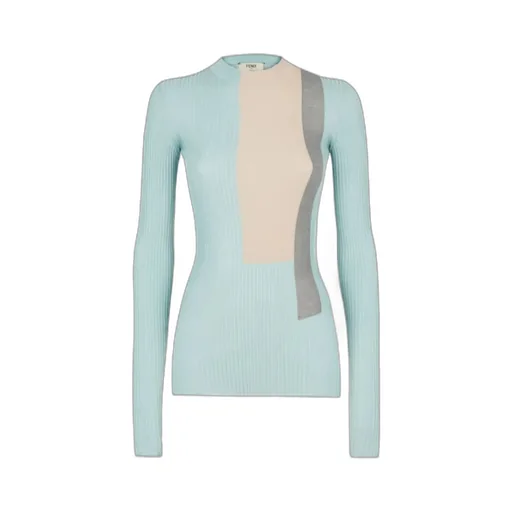 Fendi Color Blocked Knitted Top