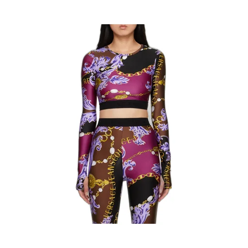 Versace Jeans Couture Printed Cropped Top