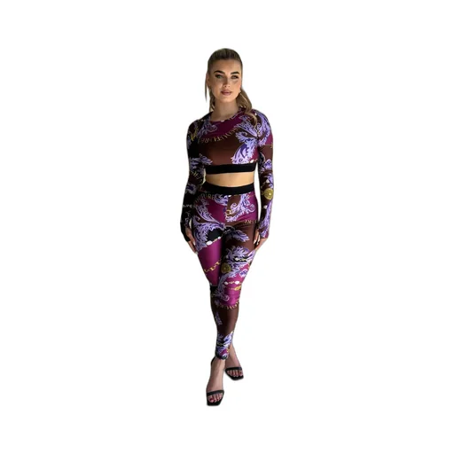 Versace Jeans Couture Printed Cropped Top