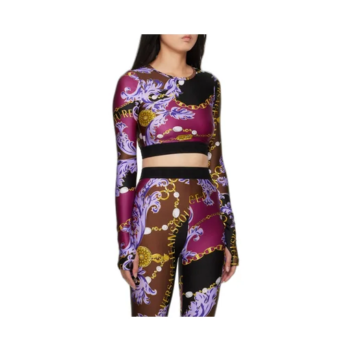 Versace Jeans Couture Printed Cropped Top