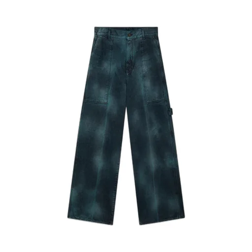 Stella Mccartney Mid-Rise Tie-Dyed Wide-Leg Jeans