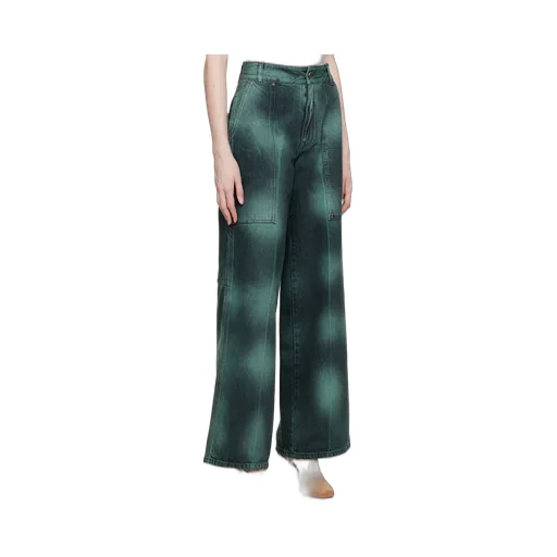 Stella Mccartney Mid-Rise Tie-Dyed Wide-Leg Jeans