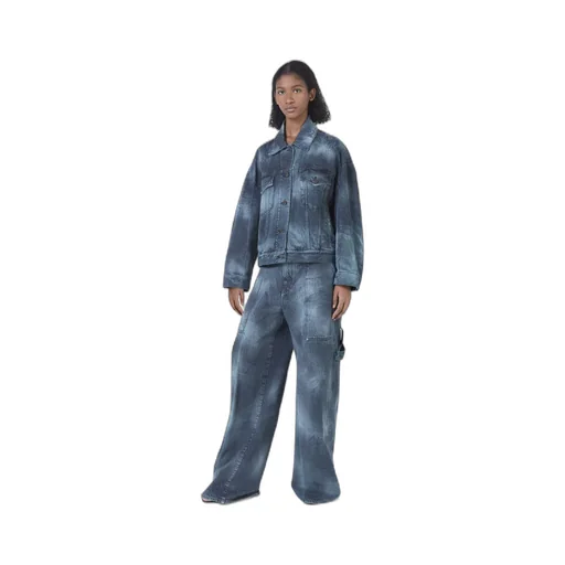 Stella Mccartney Mid-Rise Tie-Dyed Wide-Leg Jeans