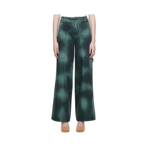Stella Mccartney Mid-Rise Tie-Dyed Wide-Leg Jeans