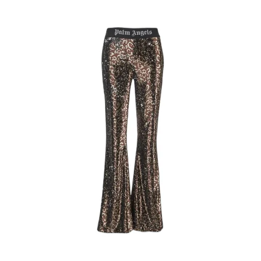 Palm Angels Sequin Embellished Flared Pants