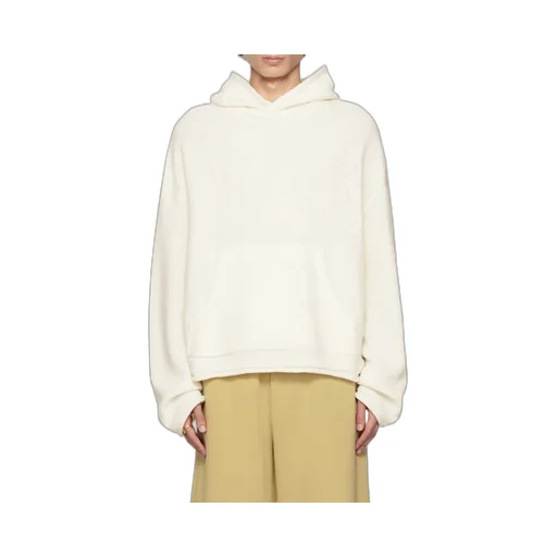Mm6 Maison Margiela Logo Detailed Textured Hoodie