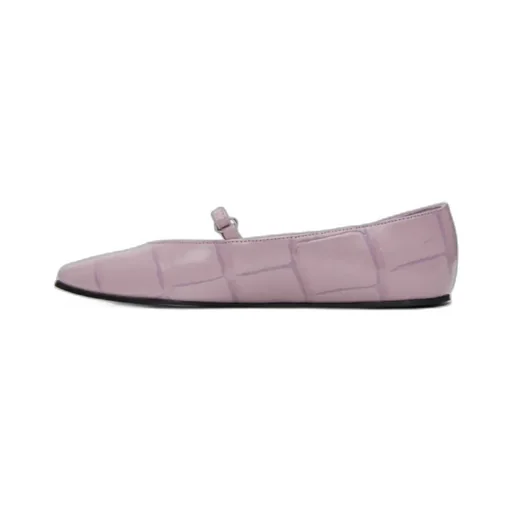Crocodile Embossed Ballet Shoes