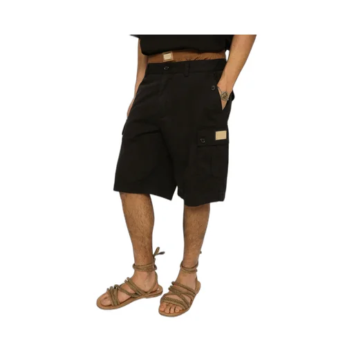 Dolce & Gabbana Brand Plate Stretch Cargo Shorts