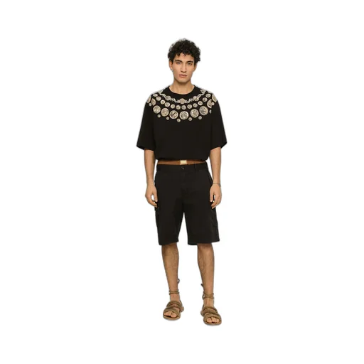 Dolce & Gabbana Brand Plate Stretch Cargo Shorts