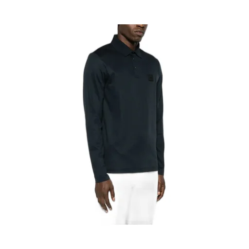 Boss Hugo Boss Logo Patch Long-Sleeved Polo Shirt