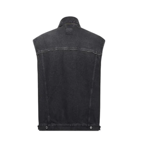 Off-White Buttoned Sleeveless Denim Gilet
