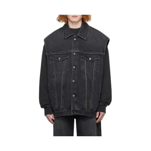 Off-White Buttoned Sleeveless Denim Gilet
