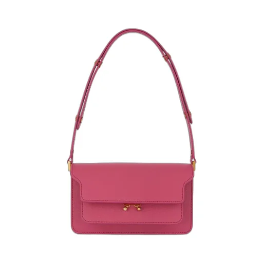 Marni Trunk E/W Foldover Top Shoulder Bag
