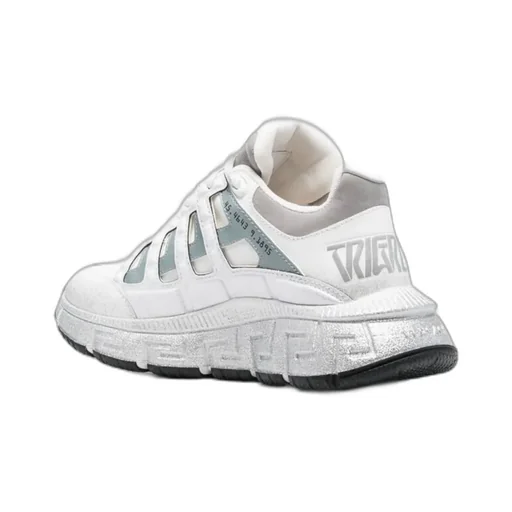 Versace Logo-Printed Lace-Up Sneakers