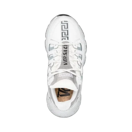 Versace Logo-Printed Lace-Up Sneakers