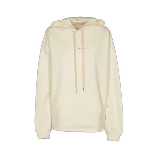 Marni Logo Printed Drawstring Hoodie