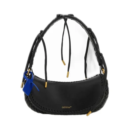 Off-White Braided-Trim Top Handle Bag