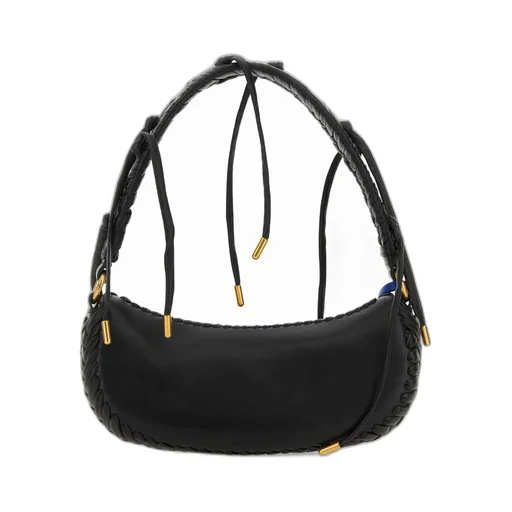 Off-White Braided-Trim Top Handle Bag