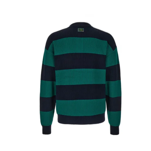 DrÔLe De Monsieur Striped Knitted Polo Jumper